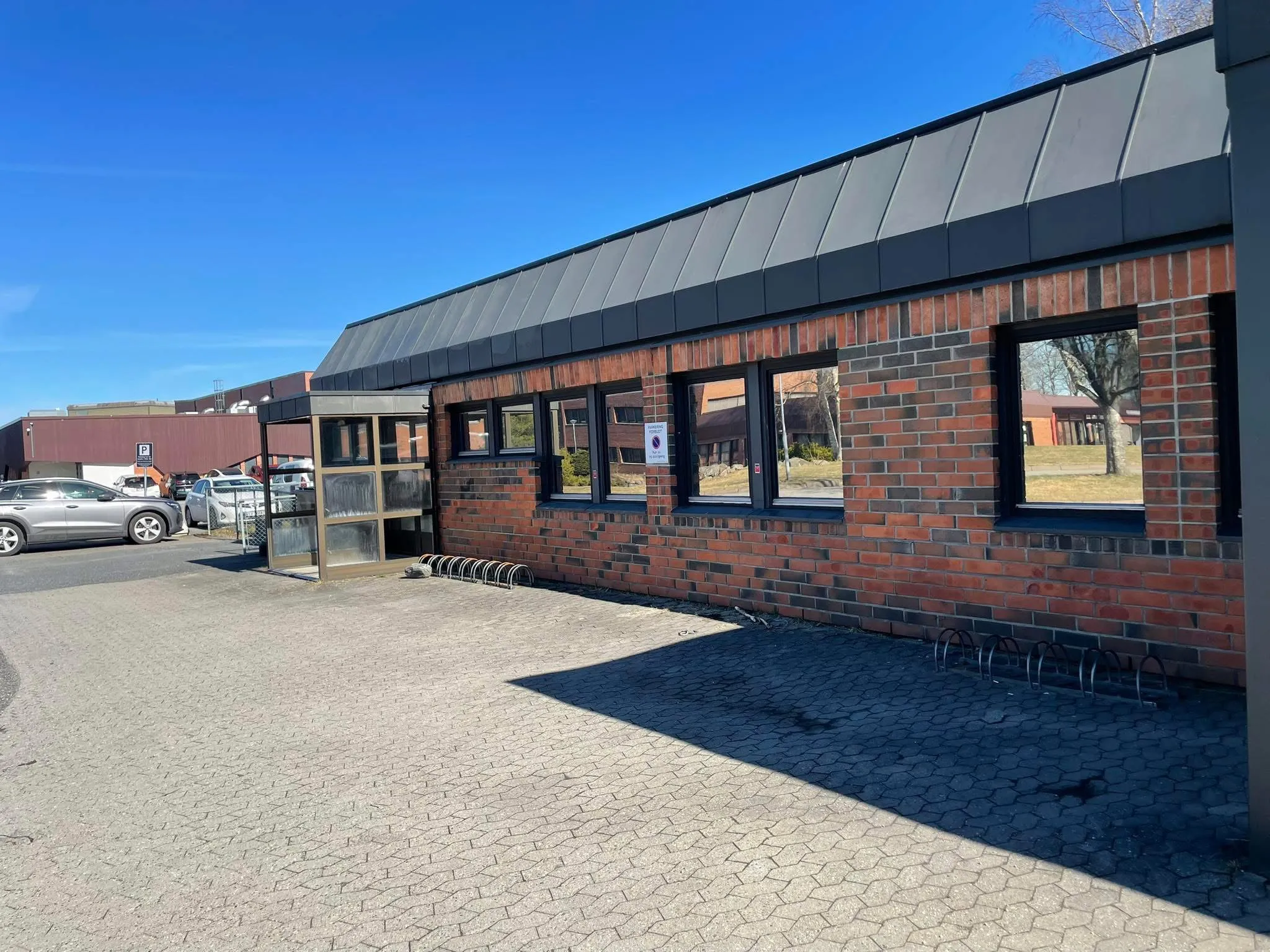 Det gamle rådhuset i teglstein før ombyggingen